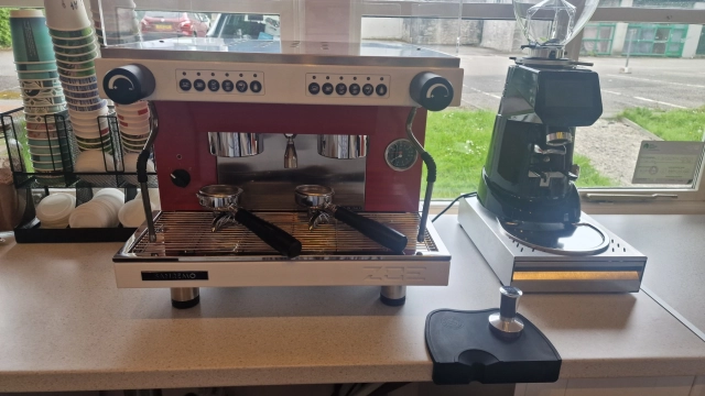 Sanremo Zoe Compact, SR70 Evo Grinder and Equipment