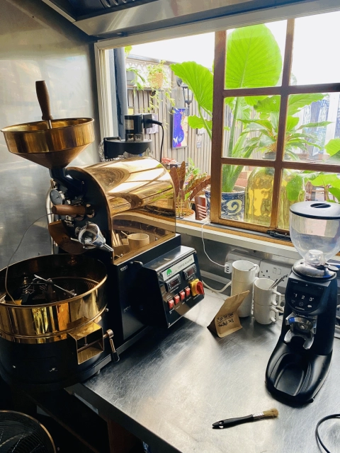 Coffee Roasting Start-up Pack - 1KG Dalian Roaster + Compak Grinder + Fresh Sack of Brazil Santos Specialty Beans